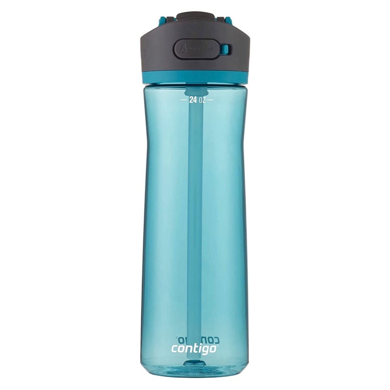 Contigo Ashland 2.0 Leak-Proof  Dishwasher Safe Water Bottle with Lid Lock & Angled Straw  Interchangeable Lid  24oz - Juniper - Image 2