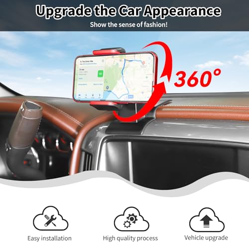 HTHE MultiMount Dash Phone Holder Fit for 20142018 Chevy Silverado for GMC Sierra Black - Image 3