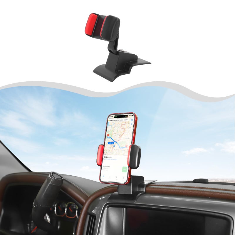 HTHE MultiMount Dash Phone Holder Fit for 20142018 Chevy Silverado for GMC Sierra Black - Image 2