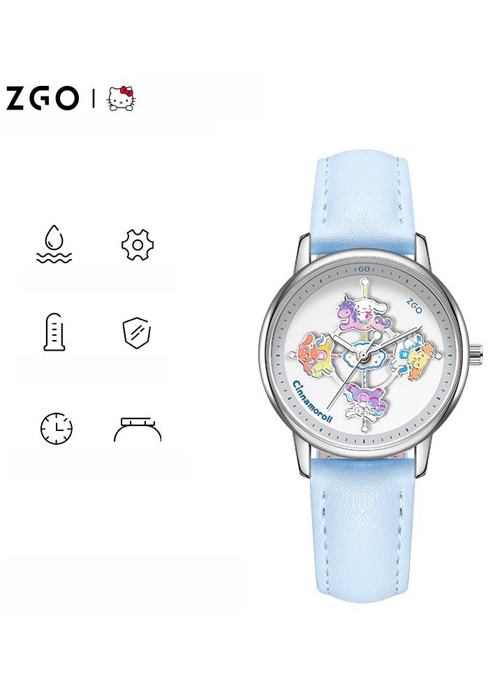 ZGO Carousel Watch Quartz Watch Waterproof Creative Gift Watch - Image 1