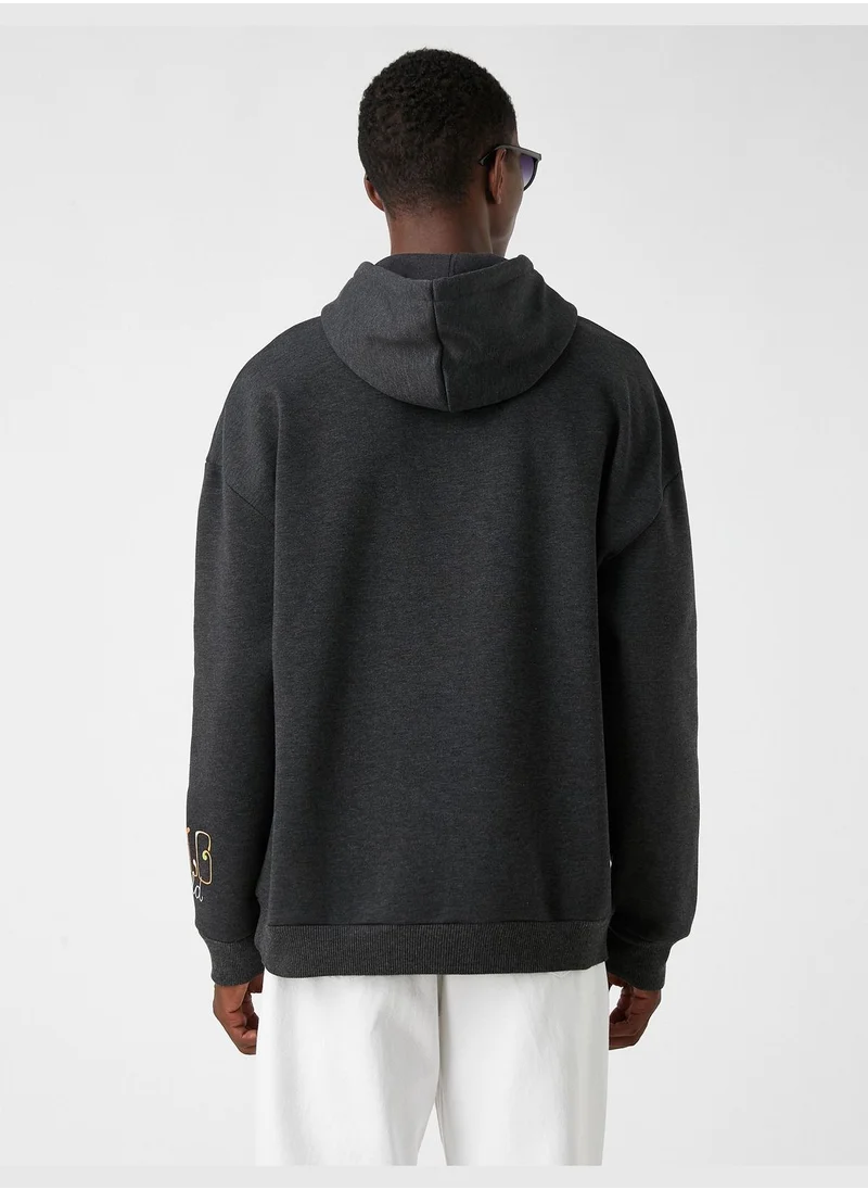 كوتون Printed Oversized Sweatshirt