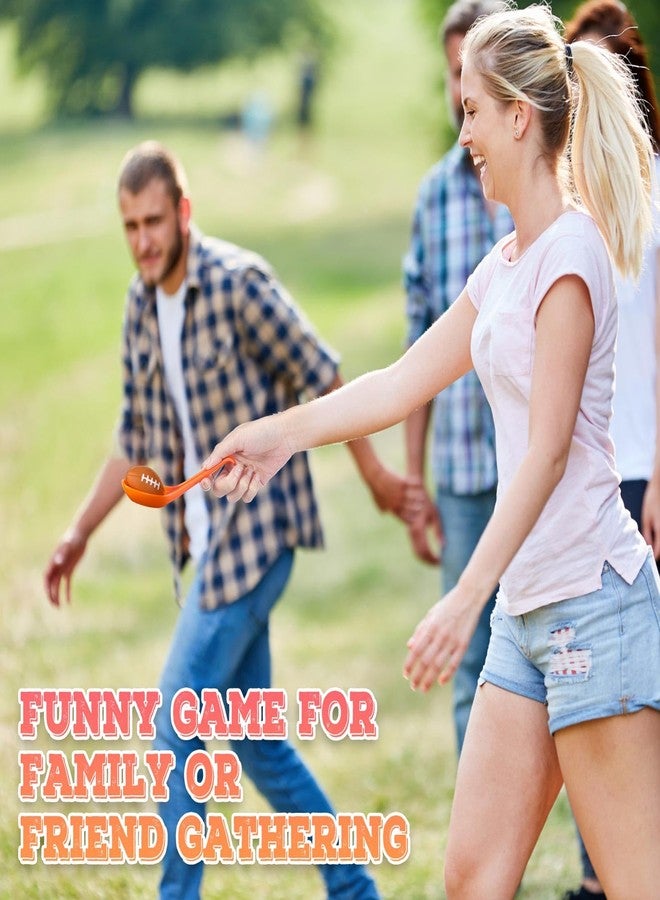 PullCrease 12 Pack Football Theme Party Game Spoon Relay Race Toy Set for Adults Boys Girls Mini Football Foam Ball and Spoon Race Game for Sports Indoor Outdoor School Class Birthday Party - Image 5
