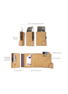 C-secure Anti-Skimming Slim Minimalist Dutch Design Genuine Italian Leather  RFID Card Holder Wallet  - Image 4