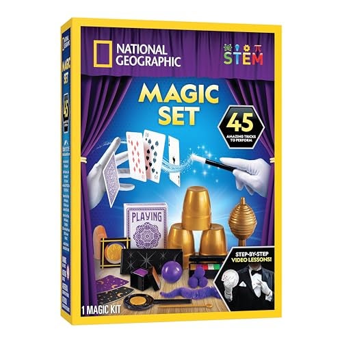 Blue Marble National Geographic Kids Magic Set - 45 Magic Tricks for Kids to Perform with Step-by-Step Video Instructions for Each Trick Provided by a Professional Magician, Toys for Boys and Girls - Image 1