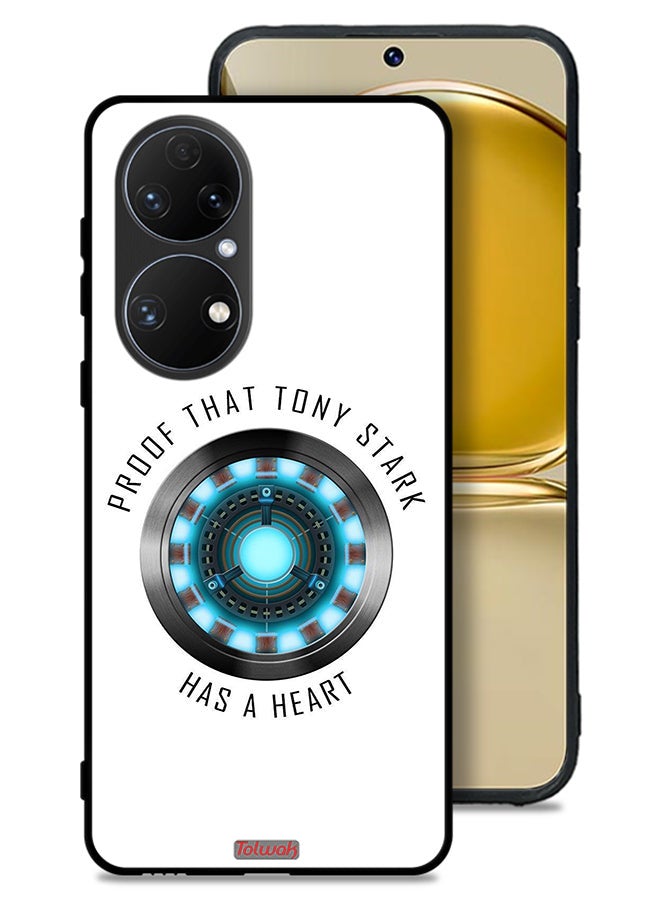 Tolwak Huawei P50E Protective Case Cover Proof That Tony Stark Has A Heart - Image 1