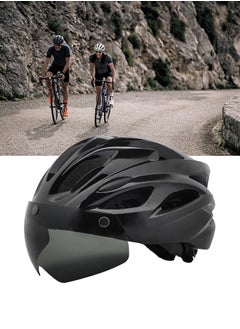 Adult bicycle helmet, adjustable mountain riding safety helmet with detachable magnetic goggles, suitable for both men and women，black - pzsku/Z7302DE5EE33C8B0B8FA4Z/45/_/1739327131/73b850bc-958c-455d-9b0d-ffbbdd92e3a6