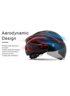 Adult bicycle helmet, adjustable mountain riding safety helmet with detachable magnetic goggles, suitable for both men and women，black - pzsku/Z7302DE5EE33C8B0B8FA4Z/45/_/1739327135/d250b9cb-13de-4706-a972-333f0ec78e31