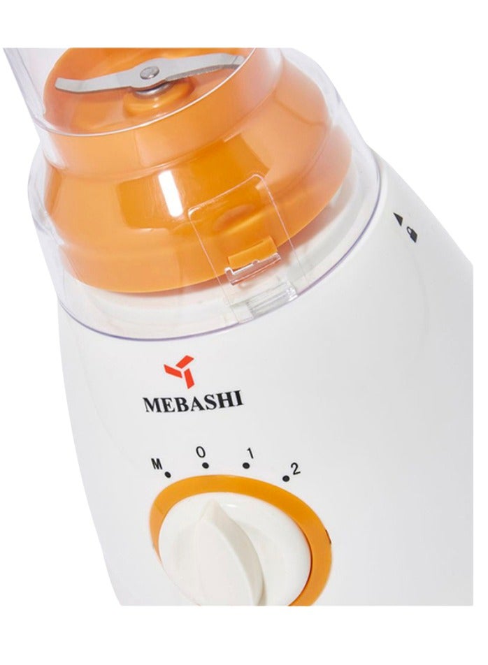Mebashi Mebashi 4-in-1 Blender (ME-BL1002OR) – Blender, Grinder, Chopper, and Filter | 350W | 1.5L Capacity | Stainless Steel Blade | Pulse & 2-Speed Control (350W) - Image 3