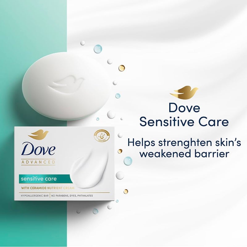 Dove Advanced Sensitive Care Bar  125g x 3 - Image 4