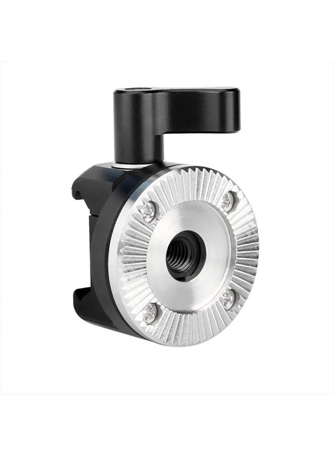 NICEYRIG NATO Clamp to Rosette Mount Adapter (M6 Thread Diameter 31.8mm) Applicable for ARRI Rosette Wooden Handgrip, Quick Release and Lock - Image 1