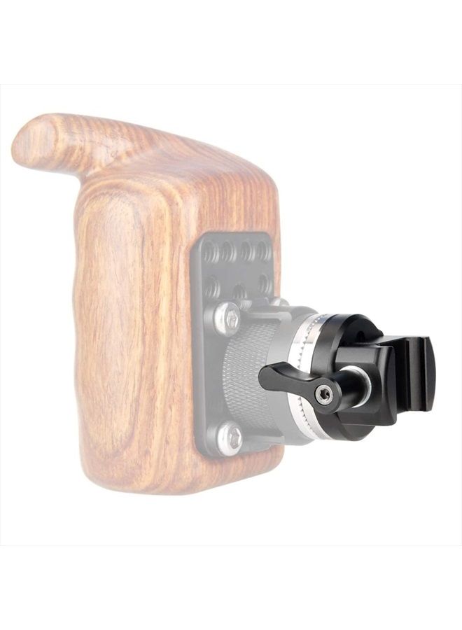NICEYRIG NATO Clamp to Rosette Mount Adapter (M6 Thread Diameter 31.8mm) Applicable for ARRI Rosette Wooden Handgrip, Quick Release and Lock - Image 3