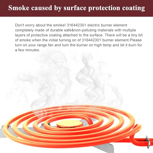 prime&swift 316442301 Electric Range Burner fit for Frigidaire,8'' Coil Surface Element MP26YA fit for Kenmore,8" 2600w 240v 5 Turn FEP310BW REG46NW 318372214 316048600 222T025 AP4356467 EAP2339242 By prime&swift - Image 5