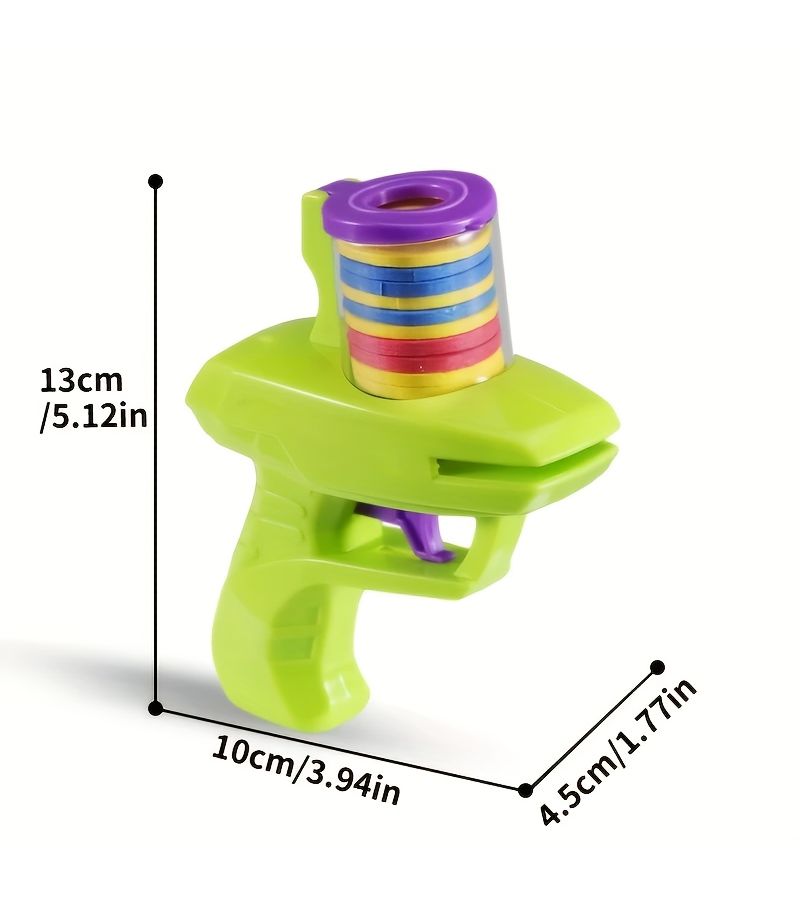Vibrant Green Purple Foam Disc Launchers Shooting Game for Teens Party Gift - Image 3