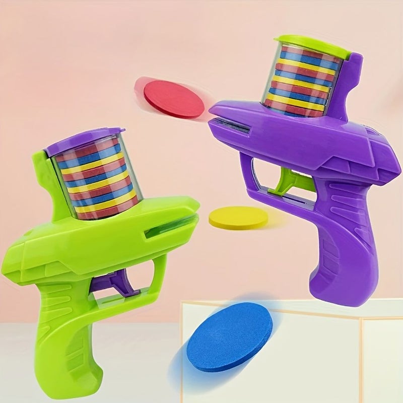 Vibrant Green Purple Foam Disc Launchers Shooting Game for Teens Party Gift - Image 4