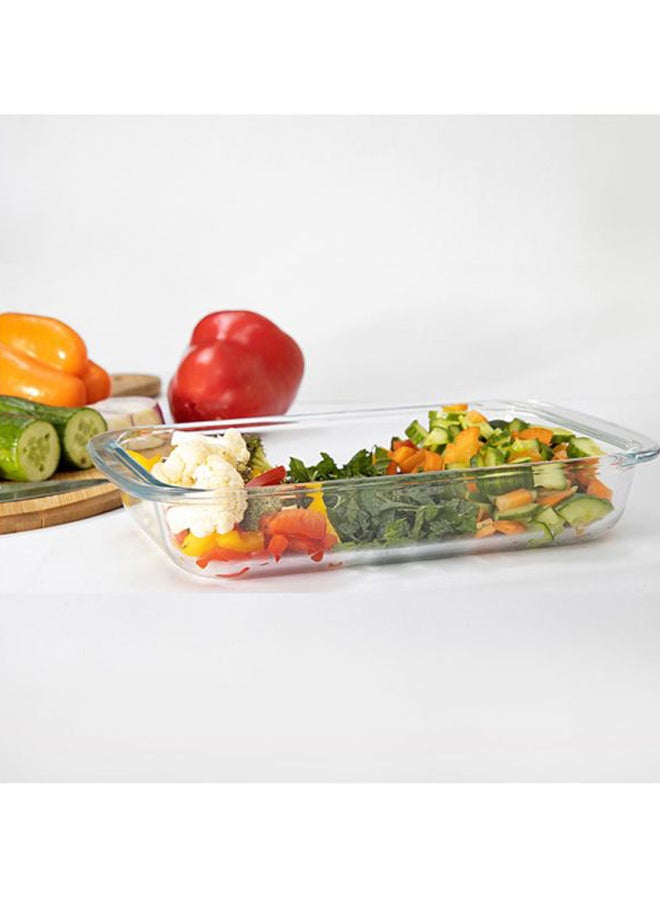 Royalford 1.0L Borosilicate Glass Baking Dish Oven Safe Freezer & Dishwasher Safe Clear 25.7x14.5x5cm - Image 4