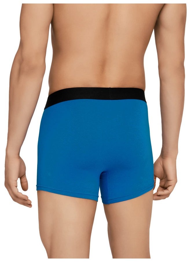 XYXX XYXX Men's Cotton Trunks (Pack of 2) (XYTRNK2PCKN403XL_Black + Brilliant Blue_XL)  - Image 3