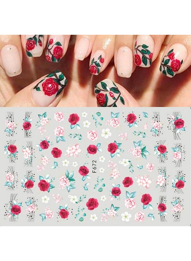 brunson ملصقات تصميم ثلاثية الأبعاد لتزيين فن الأظافر F672