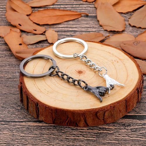 Fleure Esme Pinky Promise Gift Matching Couple Gifts for Him Her Boyfriend Girlfriend Best Friend Matching Keychains for Couples Wife Husband One Year Anniversary Christmas Birthday Gifts Valentines Day Gifts - Image 4