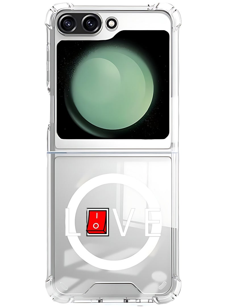 Theodor Magnetic Case for Samsung Galaxy Z Flip 6 Compatible with MagSafe Wireless Charging, Shockproof Phone Bumper Cover Live - Image 1