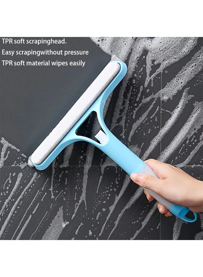 Blue Cleaning Wonder Mirror Brush for Glass Window Wiper Scraper Tool - Image 5