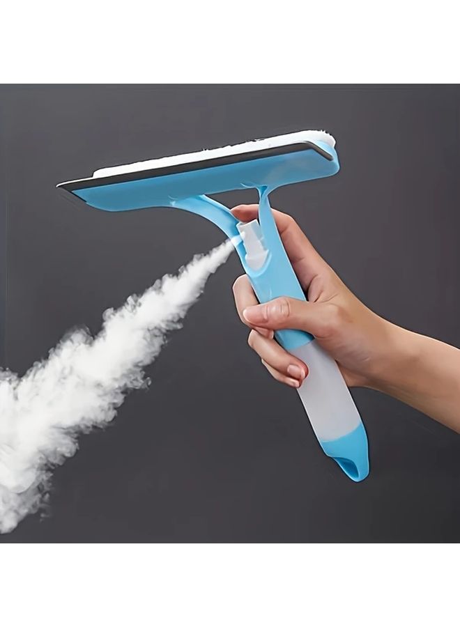 Blue Cleaning Wonder Mirror Brush for Glass Window Wiper Scraper Tool - Image 4
