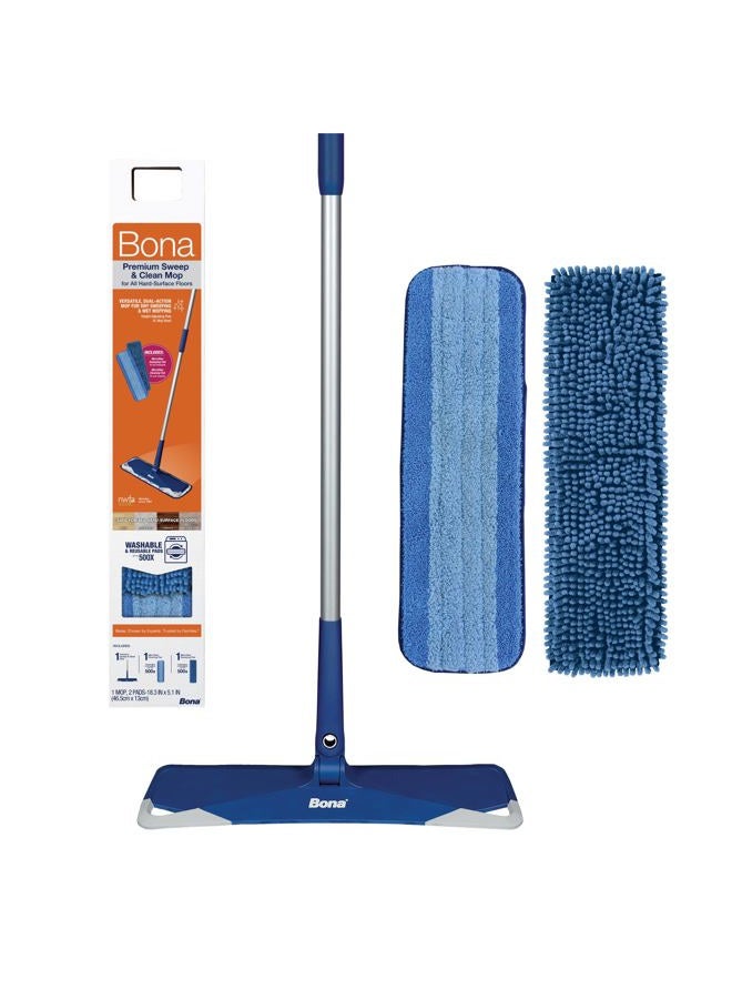 BONA Premium Floor Mop, Includes Microfiber Cleaning Pad and Dusting Pad - Image 1