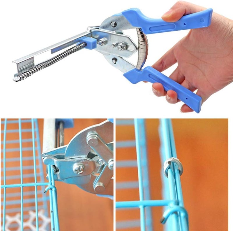 bosig bosig Hog Ring Plier Upholstery Installation Kit Wire Clip Pliers Spring Loaded Chicken Bird Rabbit Cage Building Supplies - Image 3