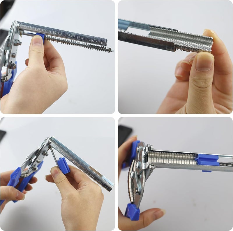 bosig bosig Hog Ring Plier Upholstery Installation Kit Wire Clip Pliers Spring Loaded Chicken Bird Rabbit Cage Building Supplies - Image 2