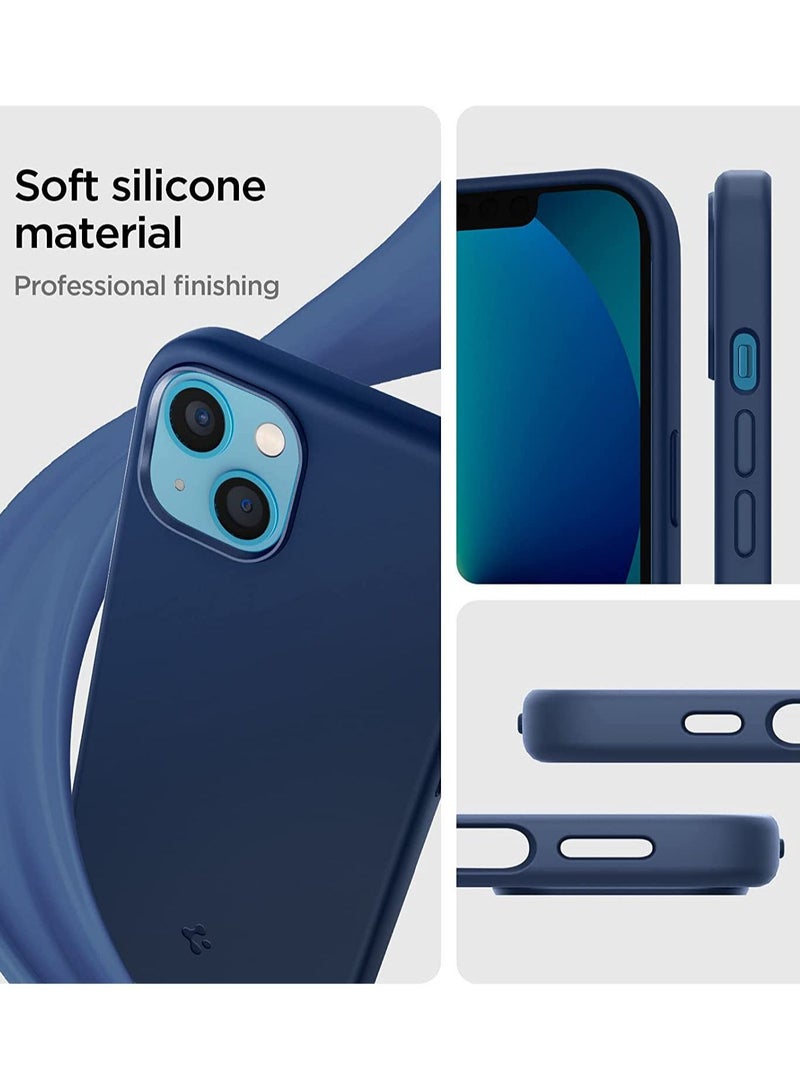 سبايجن سيليكون صالح لفون 13 حالة الغطاء-الأزرق الداكن - Image 3