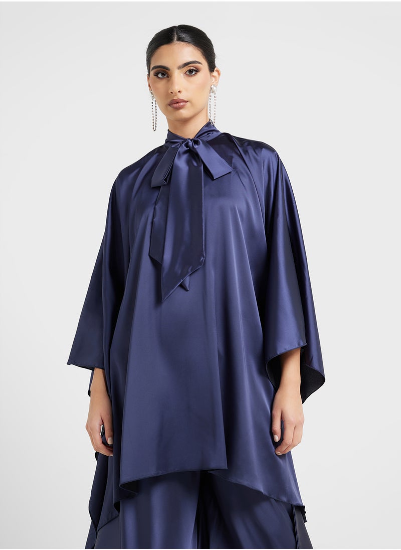 hayas closet Tie neck Blouse and Pant Set  - Image 3