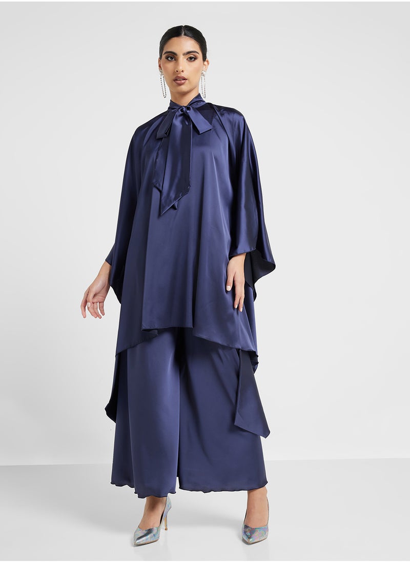hayas closet Tie neck Blouse and Pant Set  - Image 5