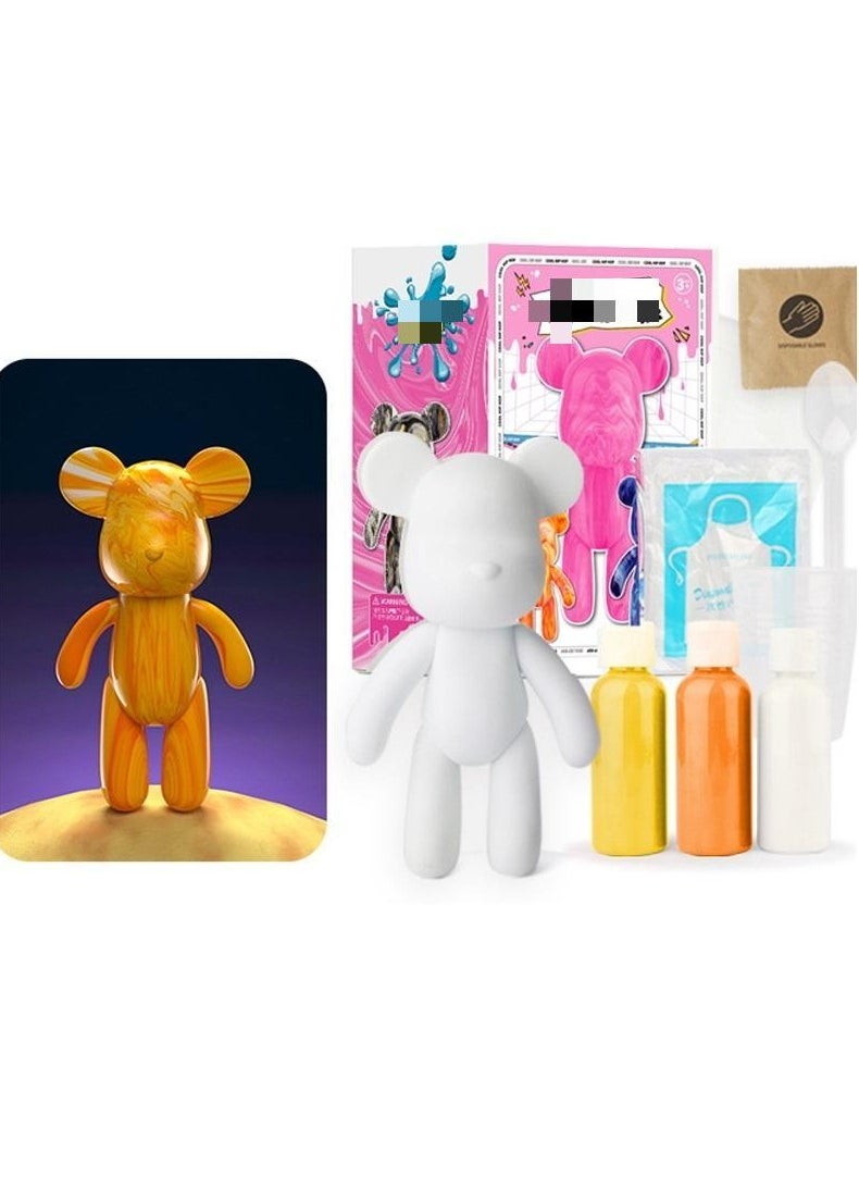 Cutie Cute - DIY Painting Fluid Bear Teddy Bear Painting Kit Set 23 cm - Image 1