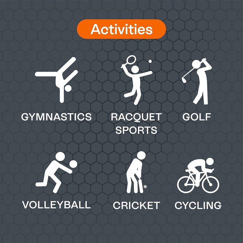 Tynor دعامة المعصم مع حلقة الإبهام (نيو) - دعامة ضغط نيونبرين لتخفيف الألم، صالة الألعاب الرياضية، الرياضة والتعافي للرجال والنساء | أسود وأخضر، عبوة من 2 - Image 3