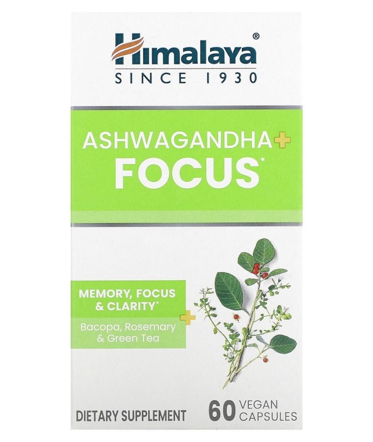 Ashwagandha + Focus  60 Vegan Capsules