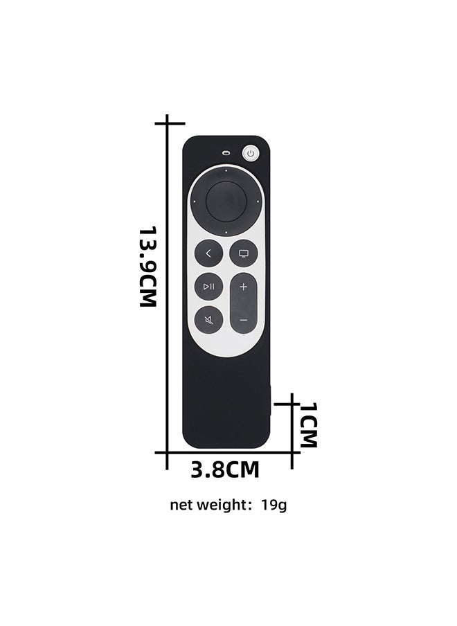 O Ozone - Silicone Case for 2022 Apple TV 4K Wi-Fi TV Box Remote Cover, Foldable Soft Silicone Remote Sleeves with TV Box Case Skin -Blue - Image 1