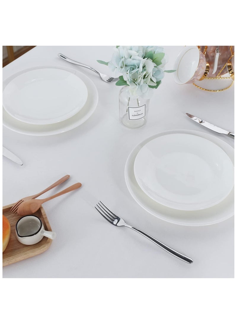 100% Cotton Rectangular Tablecloth - Table Covers for Catering Events, Dinner Parties, Weddings, Buffet Table or Home Dining, Washable Table Cloth (140x200 cm) - Image 4