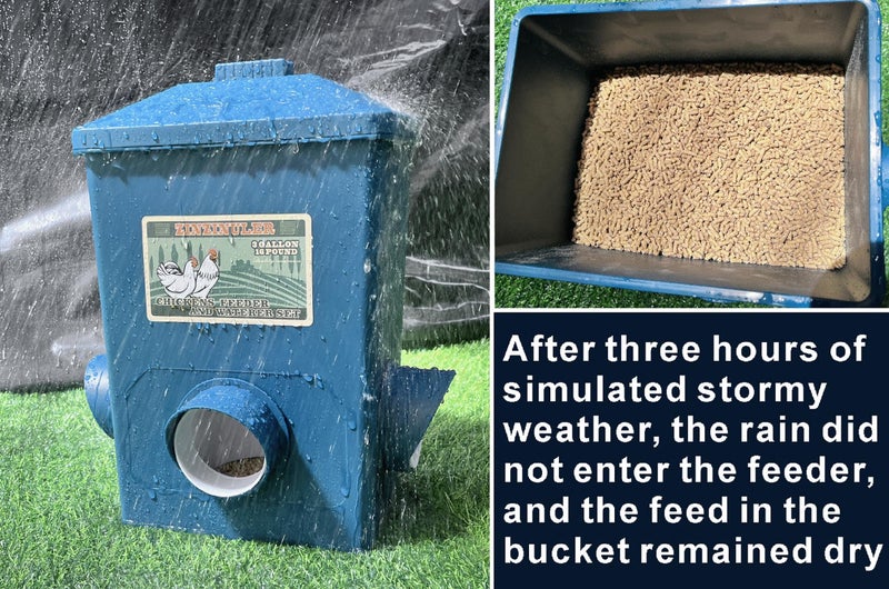 ZINZINULER Chicken Waterer with Float Controlled Automatic Set, Chicken Coop Accessories - No Manual Water refilling Needed, 4 Gallonï¼ˆCompatible with 5/8-inch and 3/4-inch Water Pipes, 60-inch Water Supply Pipe - Image 3