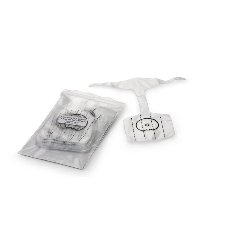 Prestan PP-ILB-50 Professional Infant Face-Shield Lung-Bag (Pack of 50) - Image 1