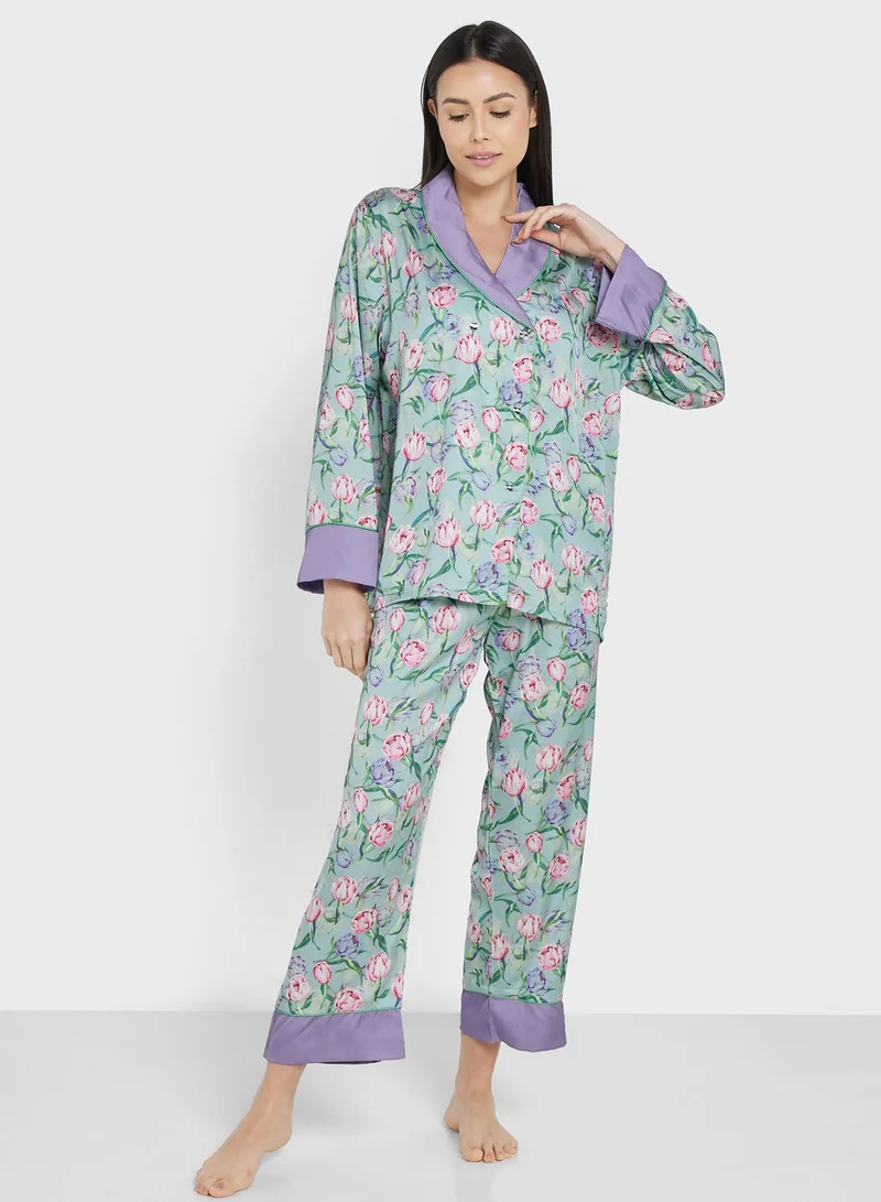 Khizana Printed Pyjama Set