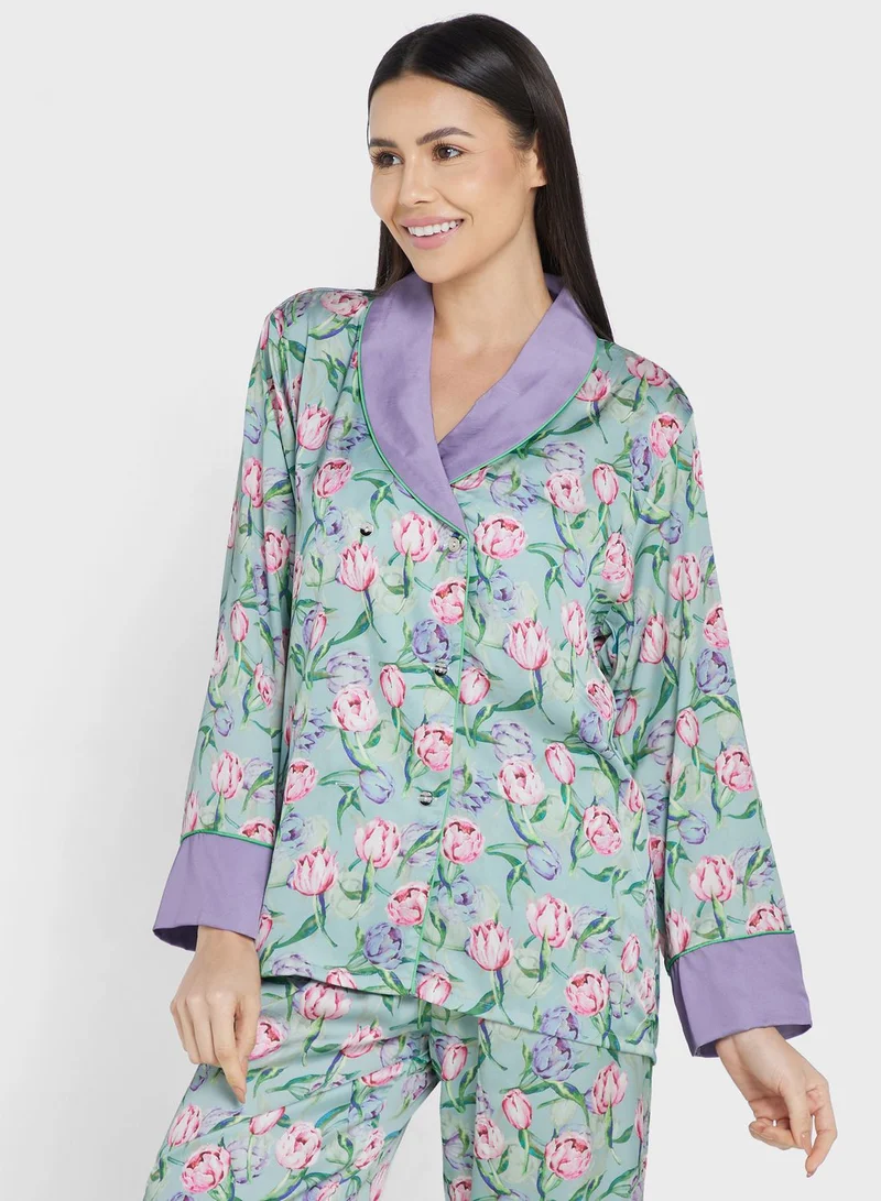Khizana Printed Pyjama Set