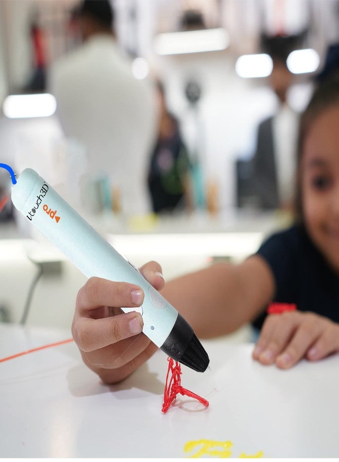 WOL 3D WOL3D iTouch Pro 3D Pen (Blue) with OLED Display, Speed & Temperature Control | Compatible with PLA/ABS Filaments | Smart 3D Printing Pen for Kids, Artists, DIY, and Creative Art Projects - Image 4