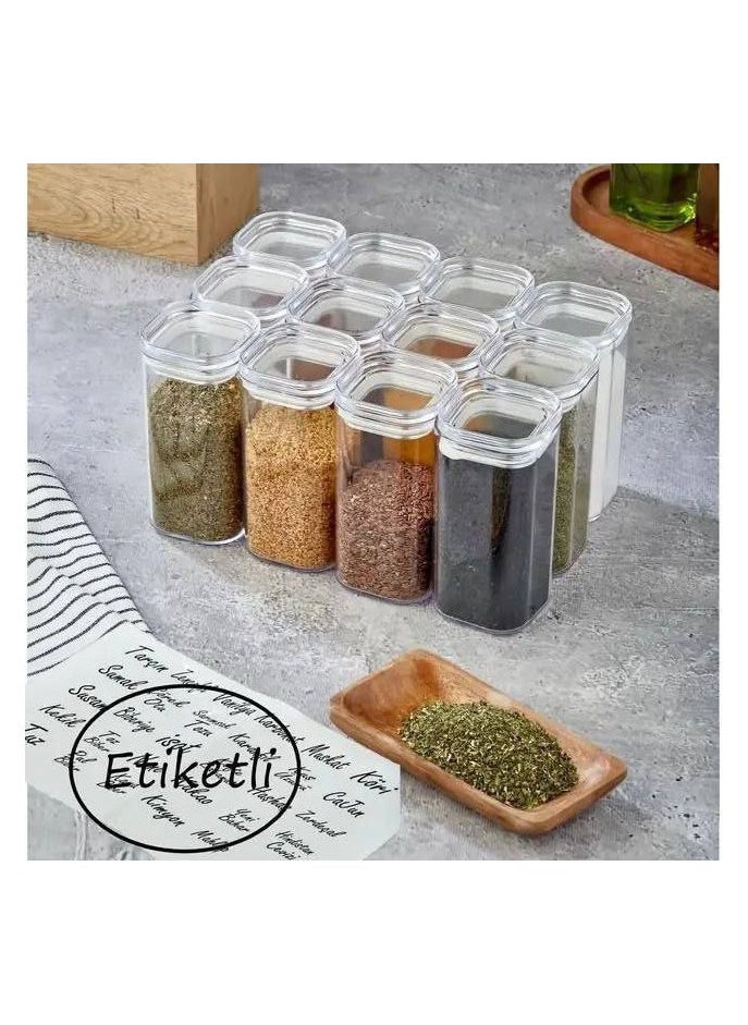 ماركة غير محددة طقم توابل اكريلك 12 قطعه  - Image 2