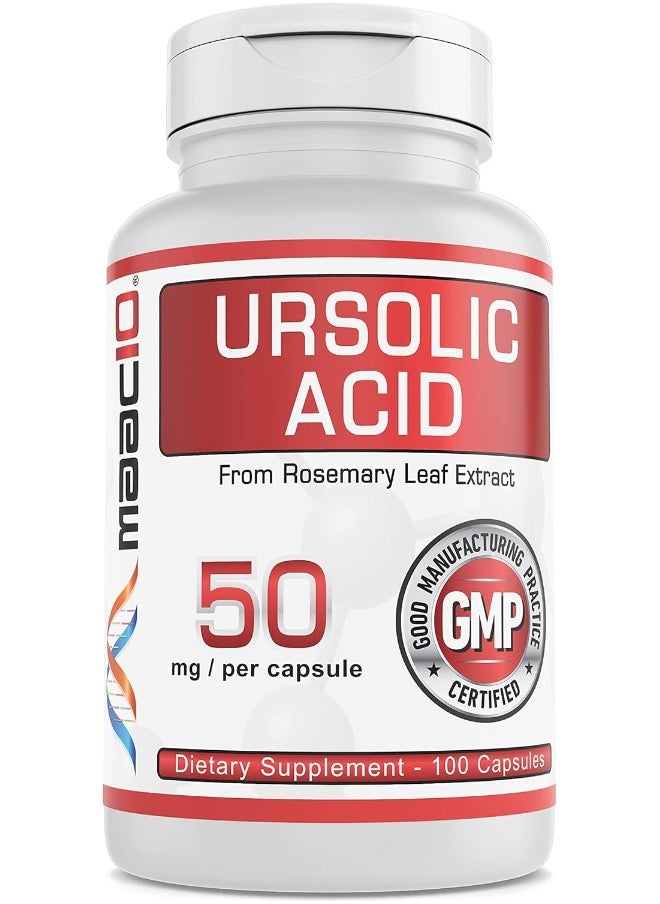 MAAC10 Formulas MAAC10 Ursolic Acid 50mg 100 Capsules  - Image 1