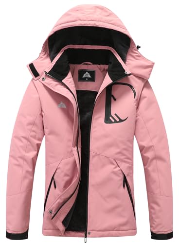 MOERDENG Women's Snow Ski Jacket Warm Winter Coat Waterproof Snowboarding Jacket Mountain Hiking Winter Jacket - Image 1