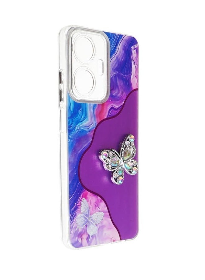 جراب خلفي بلاستيك لهاتف ريلمي C55 متعدد الألوان - Image 2