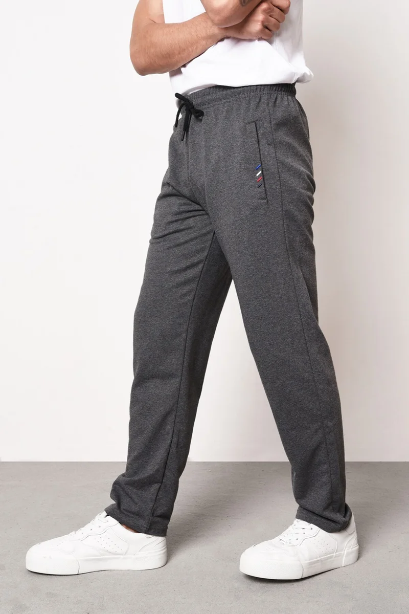 mmetalic Metalic Multicolor Men's Zipper Pocket Embroidered Detail Straight Leg Relaxed Cut 4-Pack Sweatpants