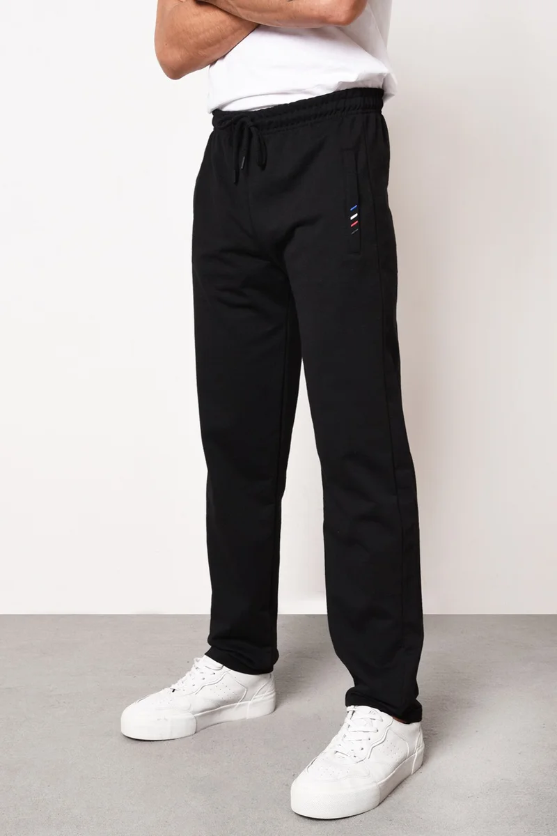 mmetalic Metalic Multicolor Men's Zipper Pocket Embroidered Detail Straight Leg Relaxed Cut 4-Pack Sweatpants