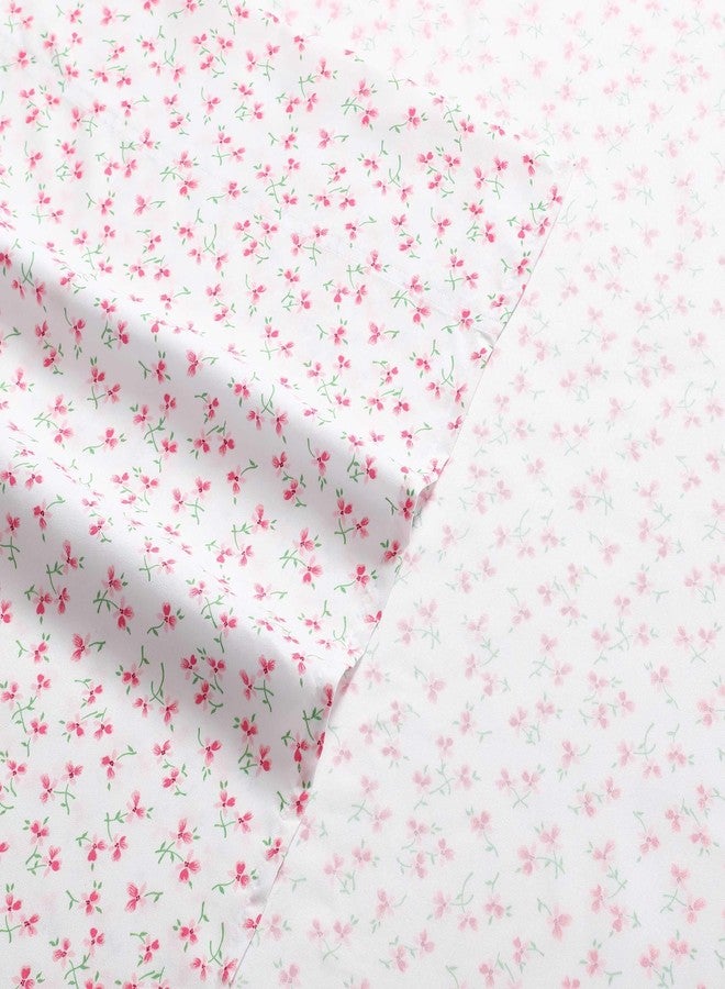 Betsey Johnson - Queen Bed Sheets, Super Soft & Lightweight Bedding with Matching Pillowcases, Fade & Wrinkle Resistant (Ballet Floral Pink, Queen) - Image 3