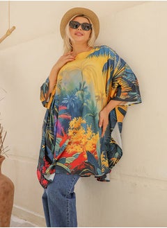 Zmurud Autumn poncho - printed  - Image 5