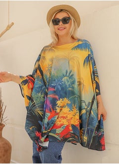 Zmurud Autumn poncho - printed  - Image 4